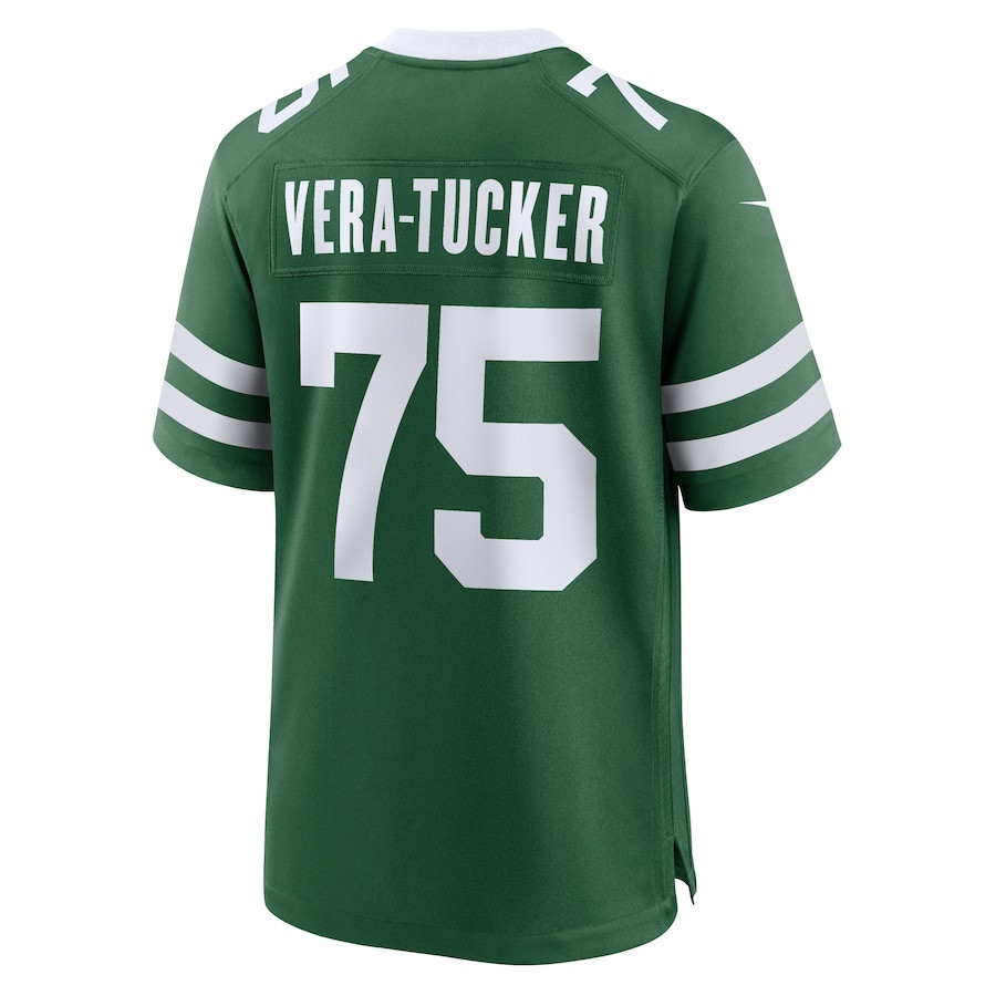 Alijah Vera-Tucker 75 New York Jets Team Game Men Jersey - Legacy Green JS3426 nicesnker - Image 3