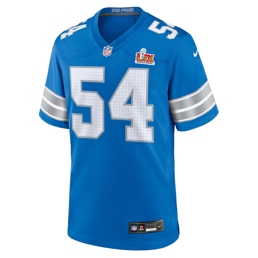 Alim McNeill #54 Detroit Lions Super Bowl LIX YOUTH Jersey - Blue JS3710 nicesnker - Image 2