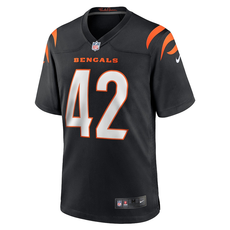 Allan George 42 Cincinnati Bengals Team Game Men Jersey - Black JS2214 nicesnker - Image 2
