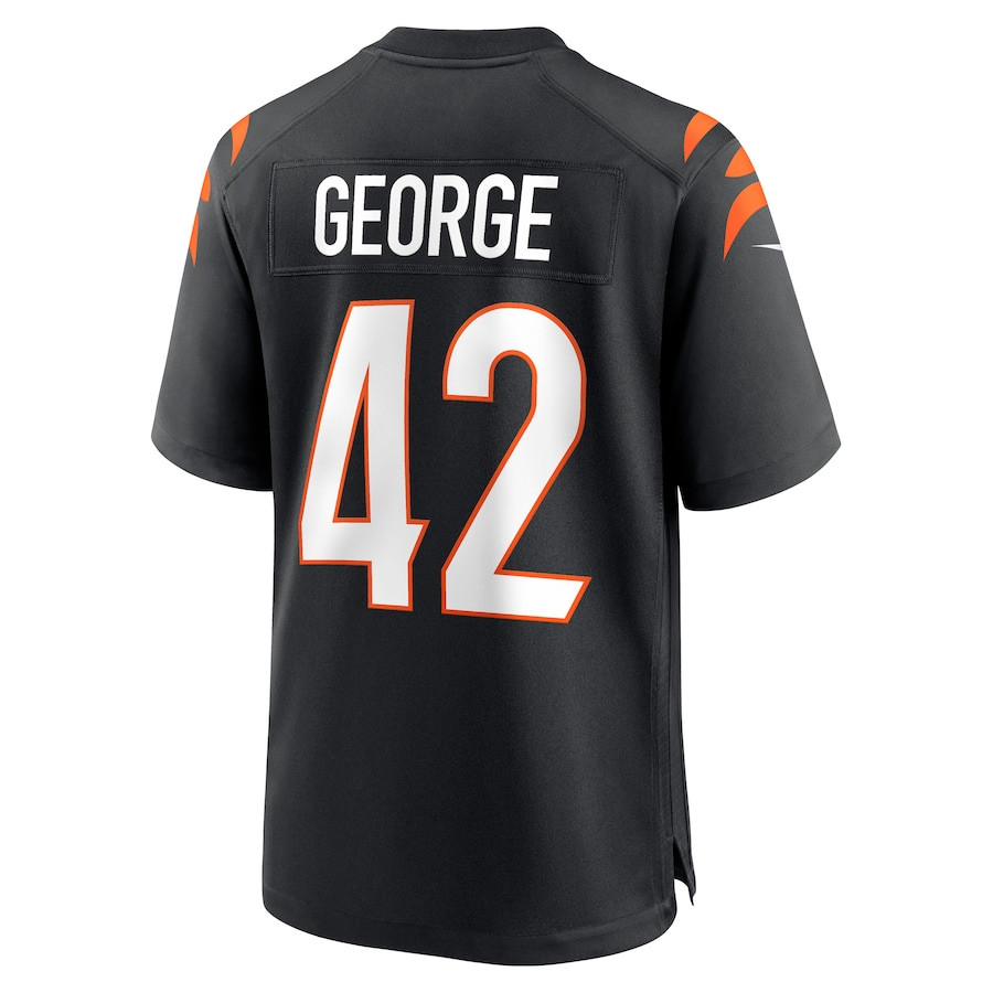 Allan George 42 Cincinnati Bengals Team Game Men Jersey - Black JS2214 nicesnker - Image 3