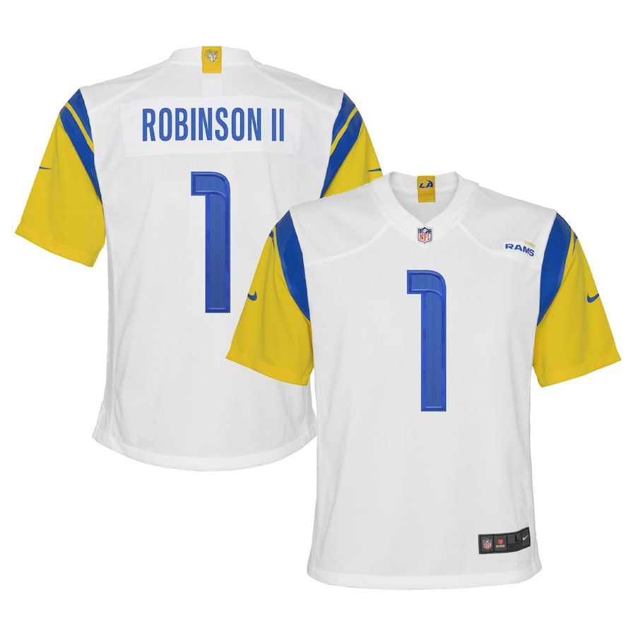Allen Robinson 1 Los Angeles Rams YOUTH Game Jersey - White JS9209 nicesnker