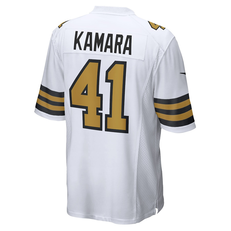 Alvin Kamara 41 New Orleans Saints Alternate Game Men Jersey - White JS1131 nicesnker - Image 3