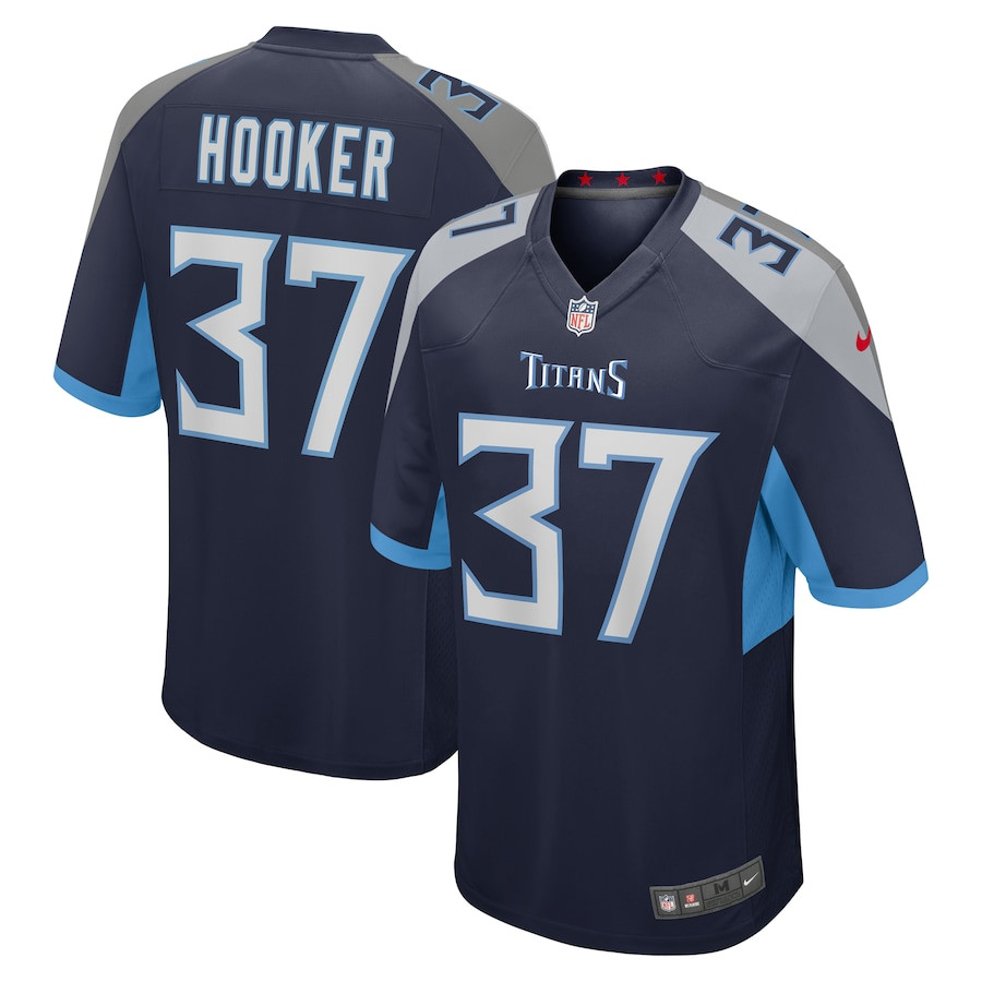 Amani Hooker 37 Tennessee Titans Game Men Jersey - Navy JS4649 nicesnker