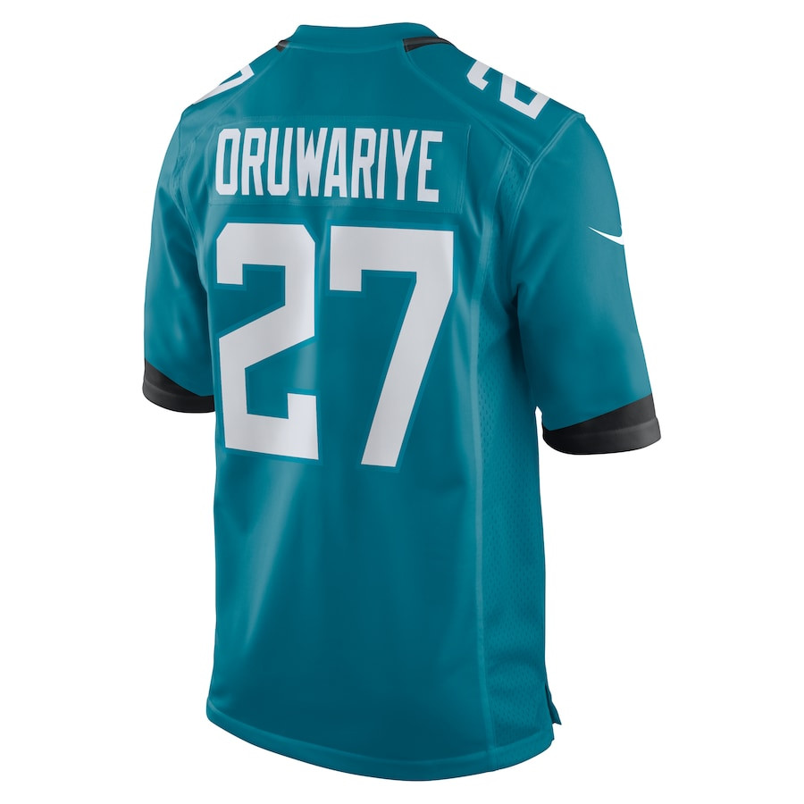 Amani Oruwariye 27 Jacksonville Jaguars Game Men Jersey - Teal JS4186 nicesnker - Image 3