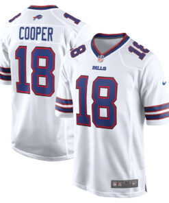 Amari Cooper 18 Buffalo Bills Game Men Jersey - White JS8130 nicesnker