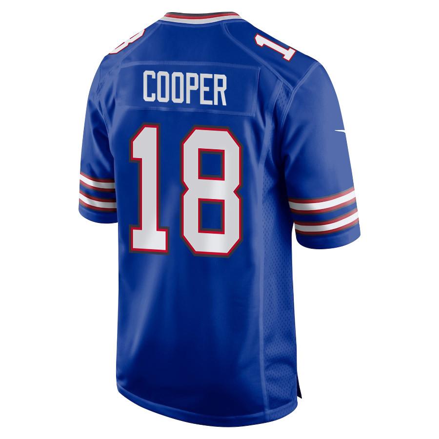 Amari Cooper 18 Buffalo Bills Super Bowl LIX New Orleans Patch Game Men Jersey - Royal JS7243 nicesnker - Image 2
