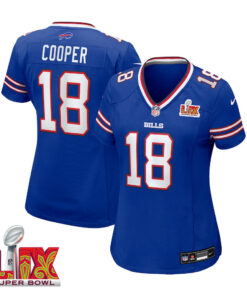Amari Cooper #18 Buffalo Bills Super Bowl LIX Women's Jersey - Royal JS5811 nicesnker