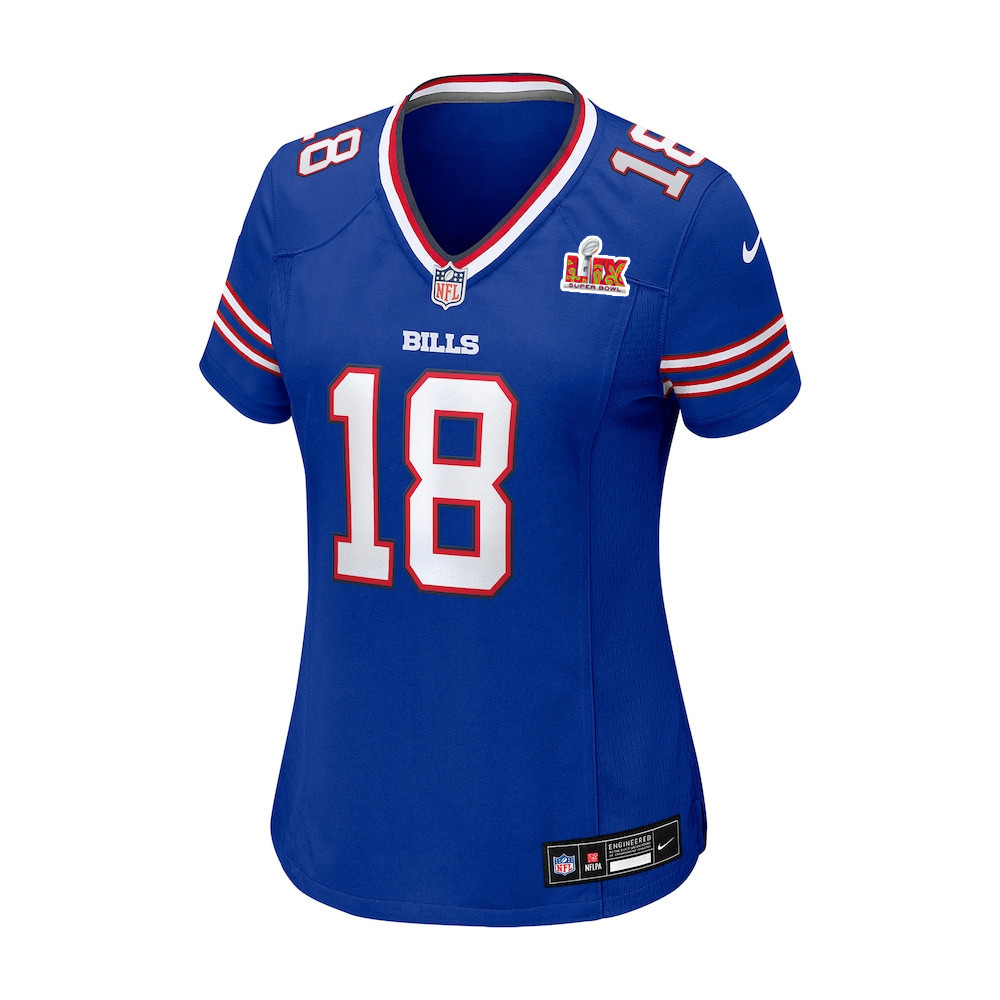 Amari Cooper #18 Buffalo Bills Super Bowl LIX Women's Jersey - Royal JS5811 nicesnker - Image 2