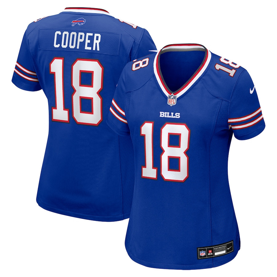 Amari Cooper 18 Buffalo Bills Women's Game Jersey - Royal JS6487 nicesnker