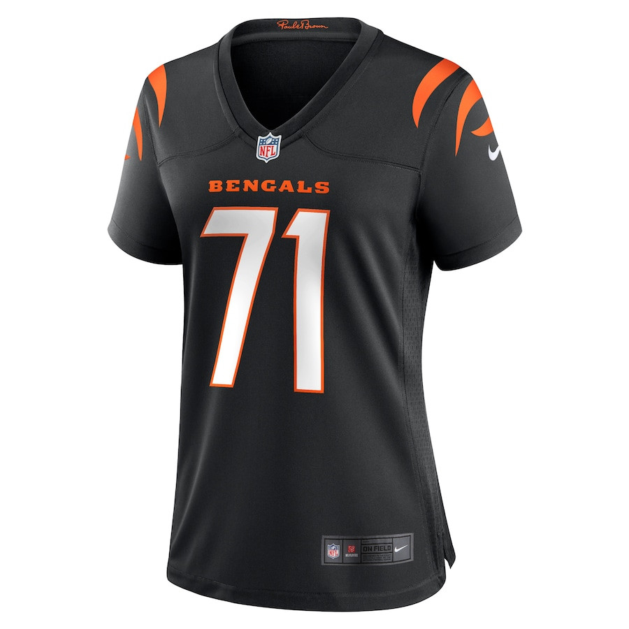 Amarius Mims 71 Cincinnati Bengals Women's Game Jersey - Black JS1574 nicesnker - Image 2