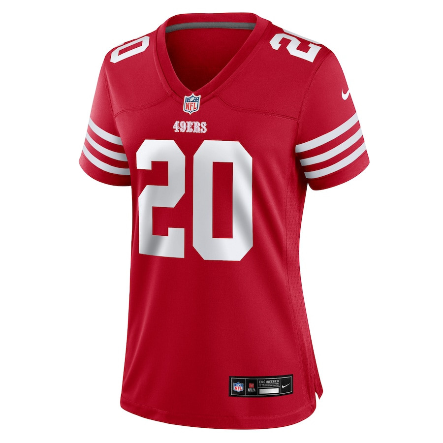 Ambry Thomas 20 San Francisco 49ers Women's Game Jersey - Scarlet JS5675 nicesnker - Image 2