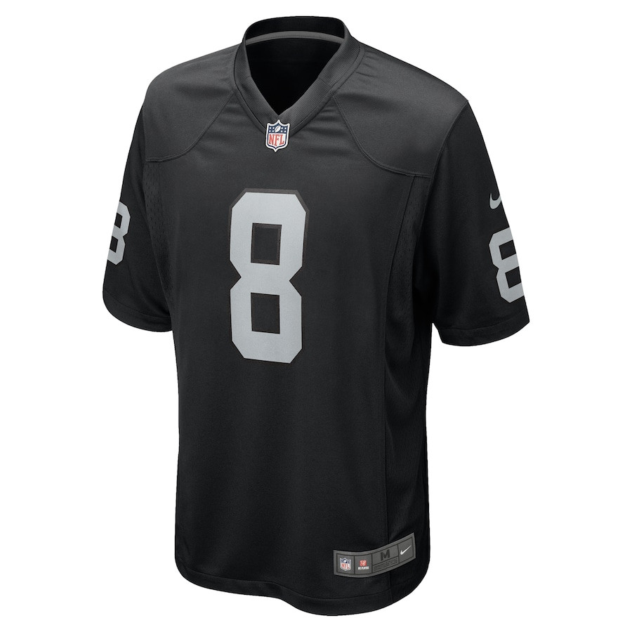 Ameer Abdullah 8 Las Vegas Raiders Team Game Men Jersey - Black JS7071 nicesnker - Image 2