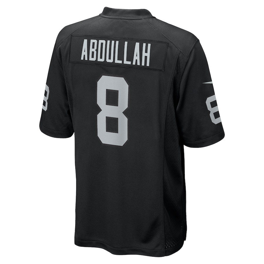 Ameer Abdullah 8 Las Vegas Raiders Team Game Men Jersey - Black JS7071 nicesnker - Image 3