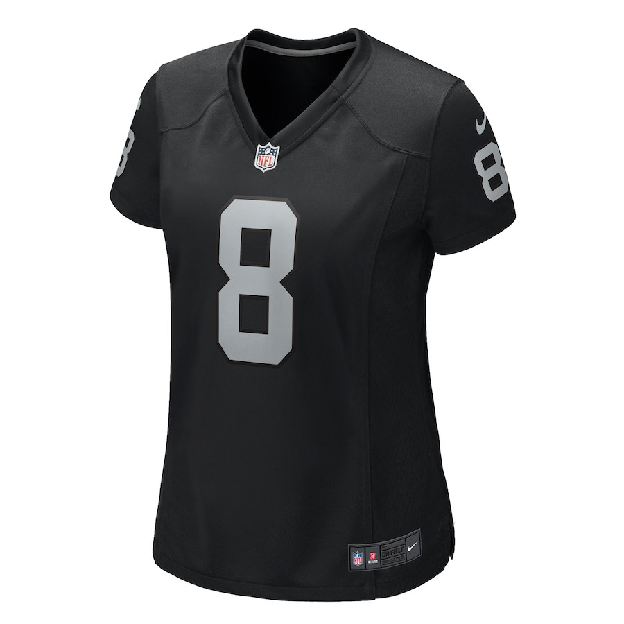 Ameer Abdullah 8 Las Vegas Raiders Women's Team Game Jersey - Black JS1203 nicesnker - Image 2