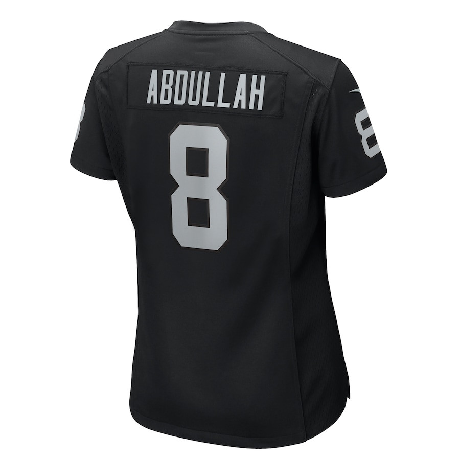 Ameer Abdullah 8 Las Vegas Raiders Women's Team Game Jersey - Black JS1203 nicesnker - Image 3