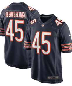 Amen Ogbongbemiga 45 Chicago Bears Game Men Jersey - Navy JS9682 nicesnker