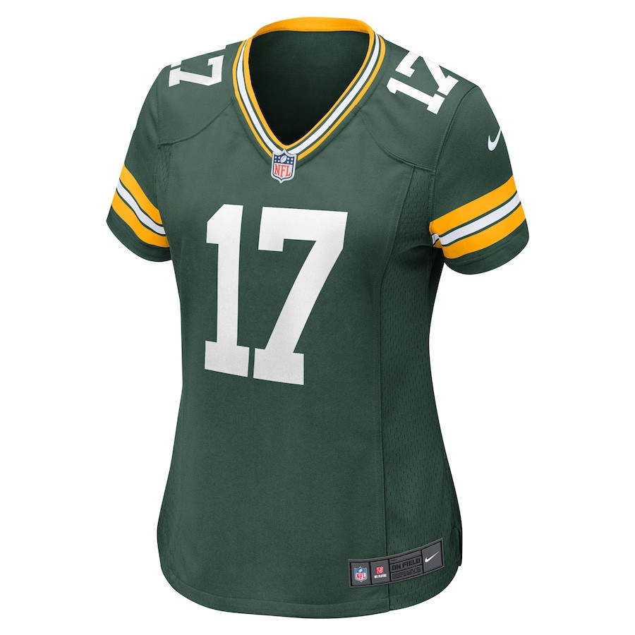 Anders Carlson 17 Green Bay Packers Women Game Jersey - Green JS7677 nicesnker - Image 2