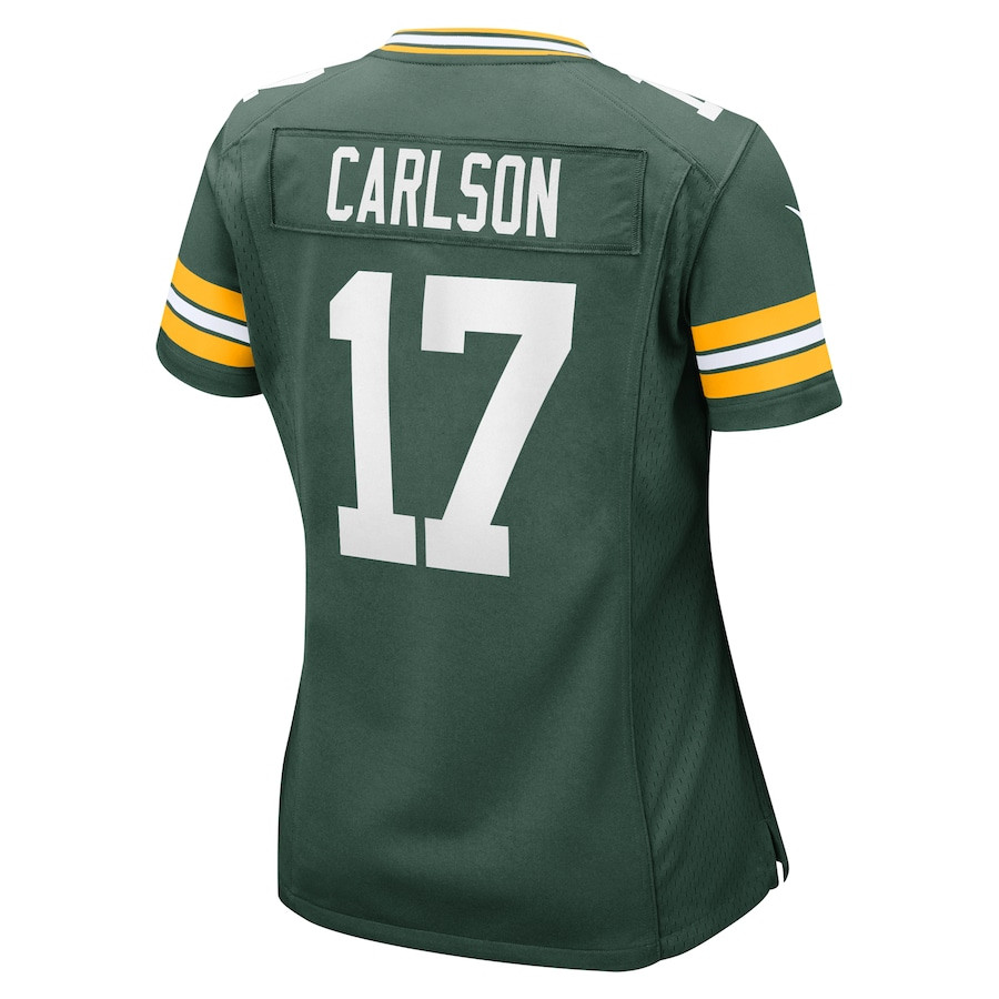 Anders Carlson 17 Green Bay Packers Women Game Jersey - Green JS7677 nicesnker - Image 3