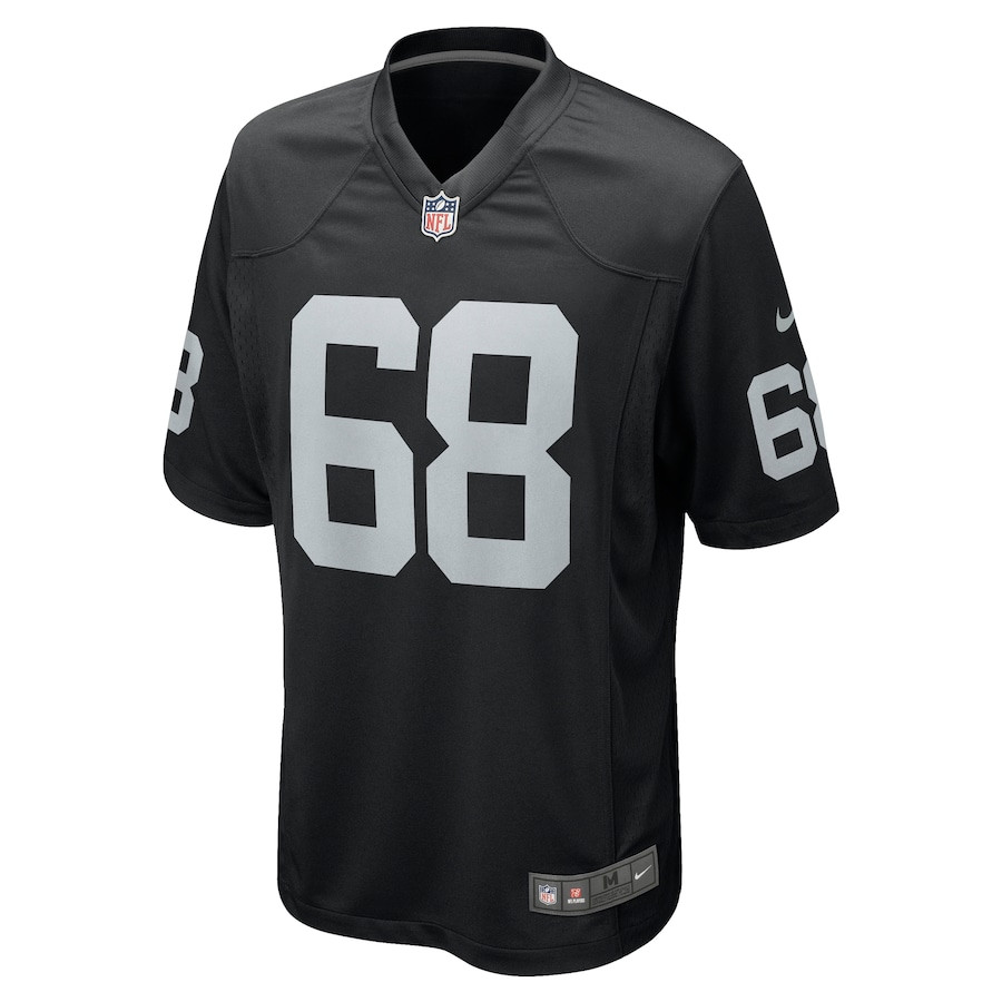 Andre James 68 Las Vegas Raiders Men Game Jersey - Black JS5723 nicesnker - Image 2