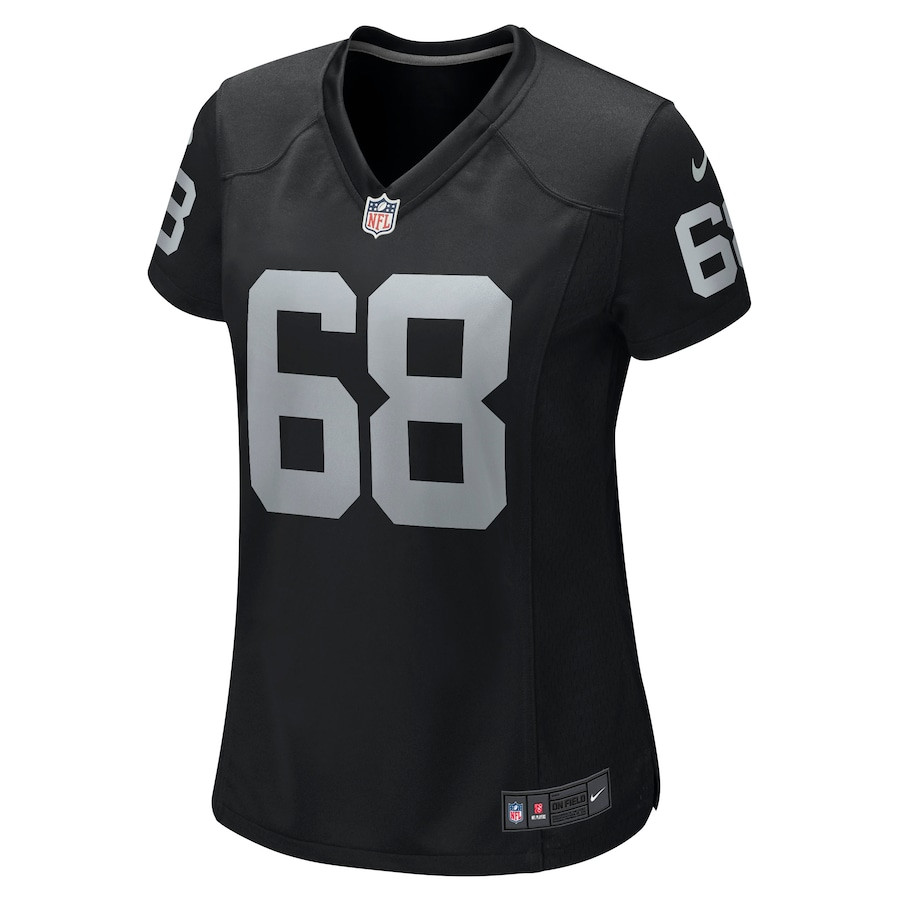 Andre James 68 Las Vegas Raiders Women Game Jersey - Black JS4331 nicesnker - Image 2
