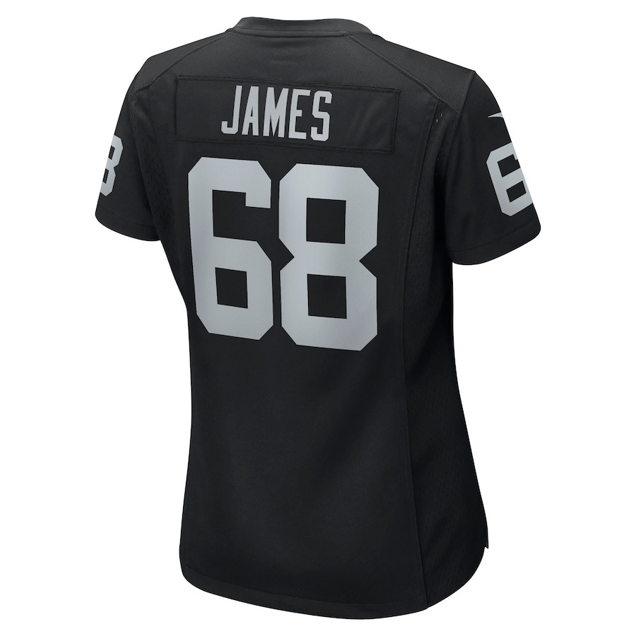 Andre James 68 Las Vegas Raiders Women Game Jersey - Black JS4331 nicesnker - Image 3