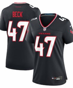 Andrew Beck 47 Houston Texans Women's Team Game Jersey - Navy JS2216 nicesnker