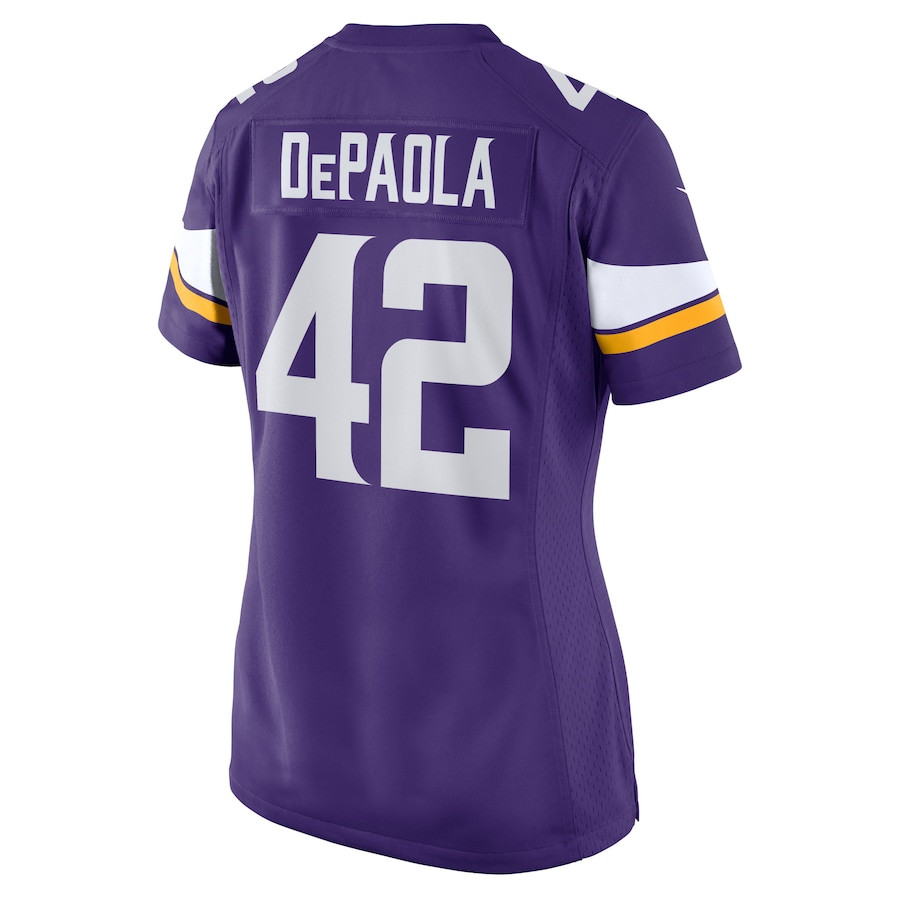 Andrew DePaola 42 Minnesota Vikings Women Game Jersey - Purple JS1429 nicesnker - Image 3