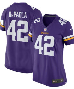 Andrew DePaola 42 Minnesota Vikings Women Game Jersey - Purple JS1429 nicesnker