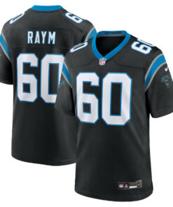 Andrew Raym 60 Carolina Panthers Game Men Jersey - Black JS8335 nicesnker