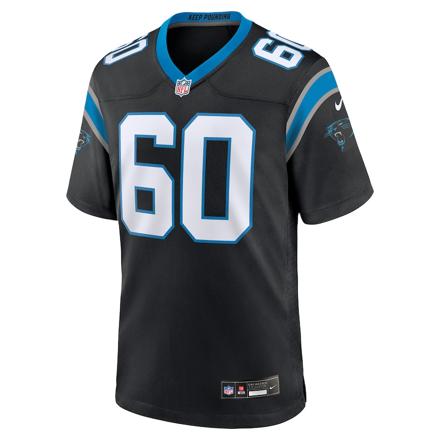 Andrew Raym 60 Carolina Panthers Game Men Jersey - Black JS8335 nicesnker - Image 2