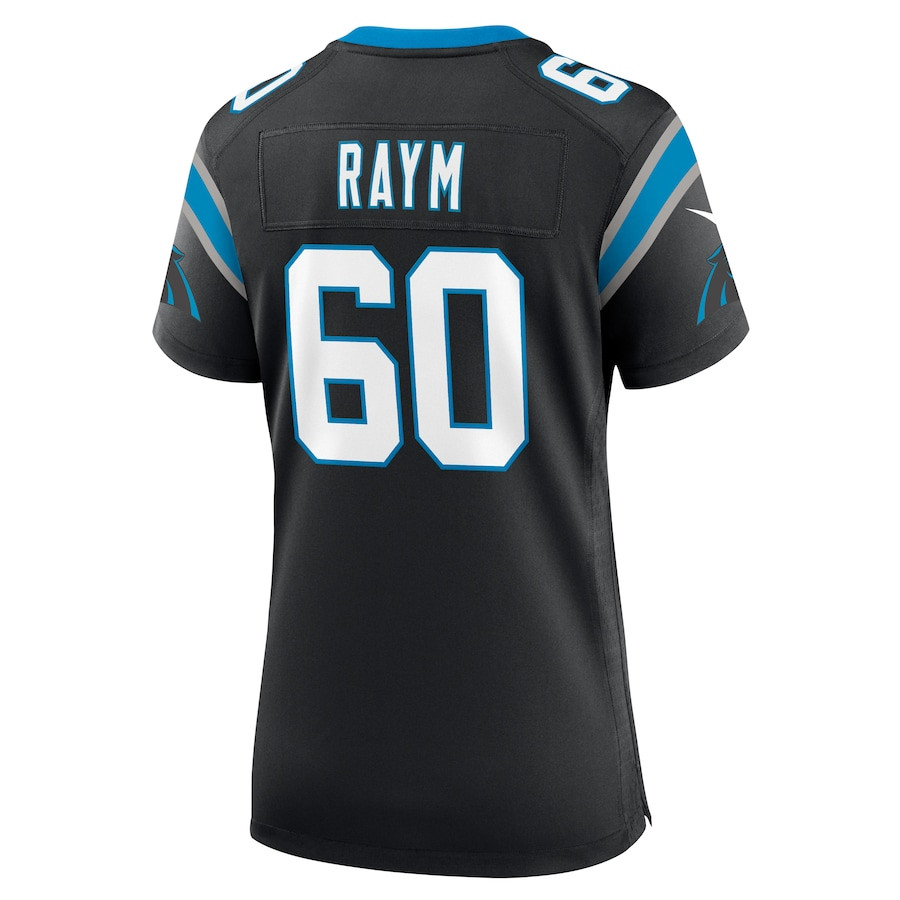 Andrew Raym 60 Carolina Panthers Women's Game Jersey - Black JS7394 nicesnker - Image 3