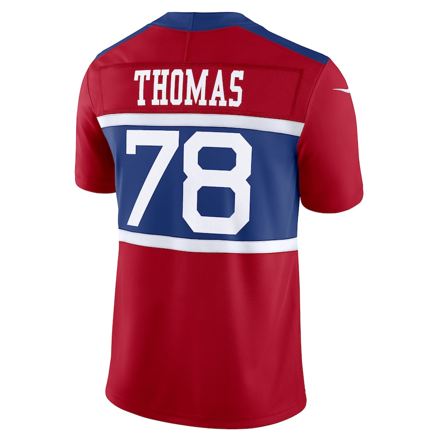 Andrew Thomas 78 New York Giants Alternate Vapor F.U.S.E. Limited Men Jersey - Century Red JS9596 nicesnker - Image 3