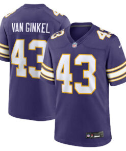 Andrew Van Ginkel 43 Minnesota Vikings Alternate Game Men Jersey - Purple JS8663 nicesnker