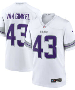Andrew Van Ginkel 43 Minnesota Vikings Alternate Game Men Jersey - White JS4051 nicesnker