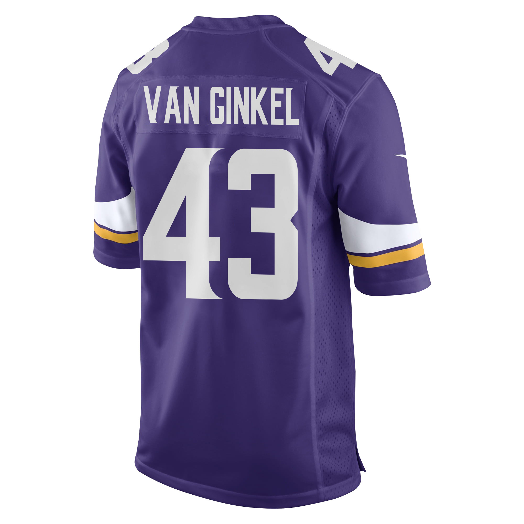 Andrew Van Ginkel 43 Minnesota Vikings Super Bowl LIX New Orleans Patch Game Men Jersey - Purple JS7529 nicesnker - Image 2