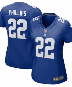 Andru Phillips 22 New York Giants Women's Game Jersey - Royal JS4151 nicesnker