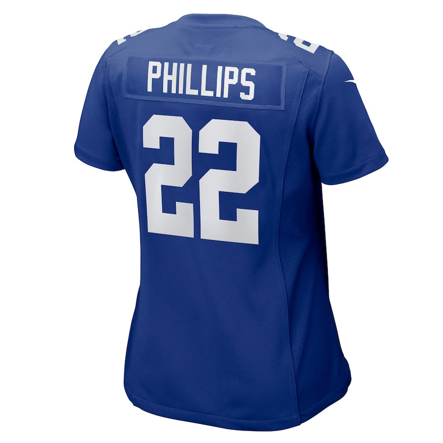 Andru Phillips 22 New York Giants Women's Game Jersey - Royal JS4151 nicesnker - Image 3