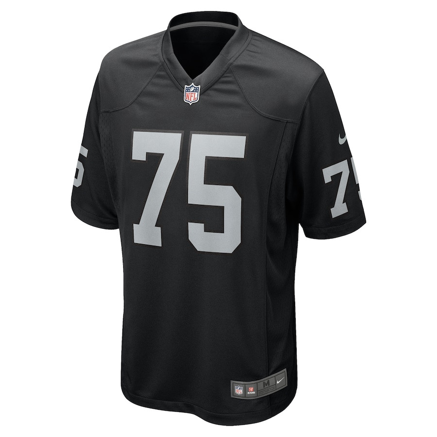 Andrus Peat 75 Las Vegas Raiders Team Game Men Jersey - Black JS8891 nicesnker - Image 2