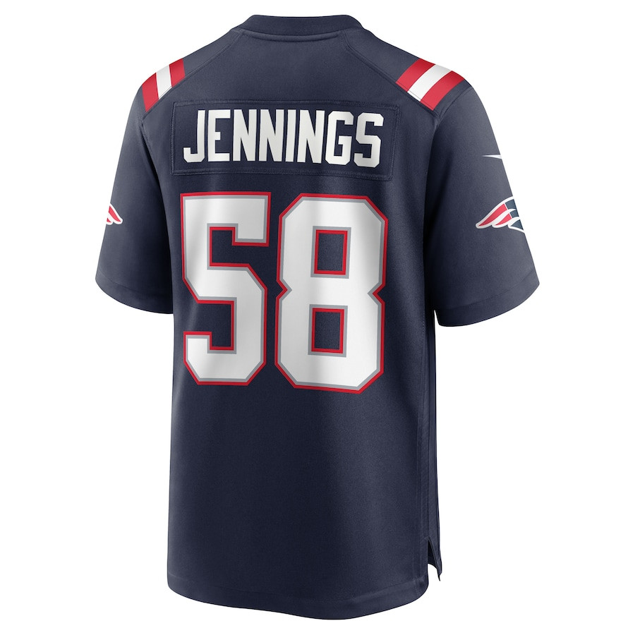 Anfernee Jennings 58 New England Patriots Men Team Game Jersey - Navy JS7586 nicesnker - Image 3