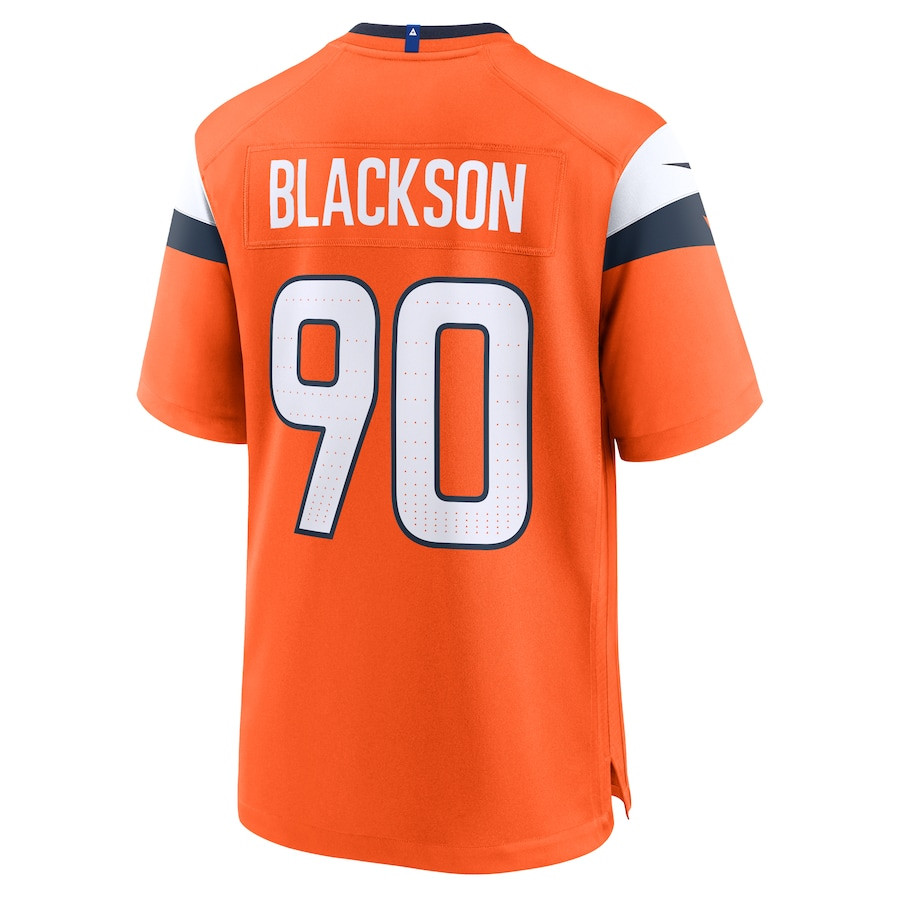 Angelo Blackson 90 Denver Broncos Game Men Jersey - Orange JS4013 nicesnker - Image 3