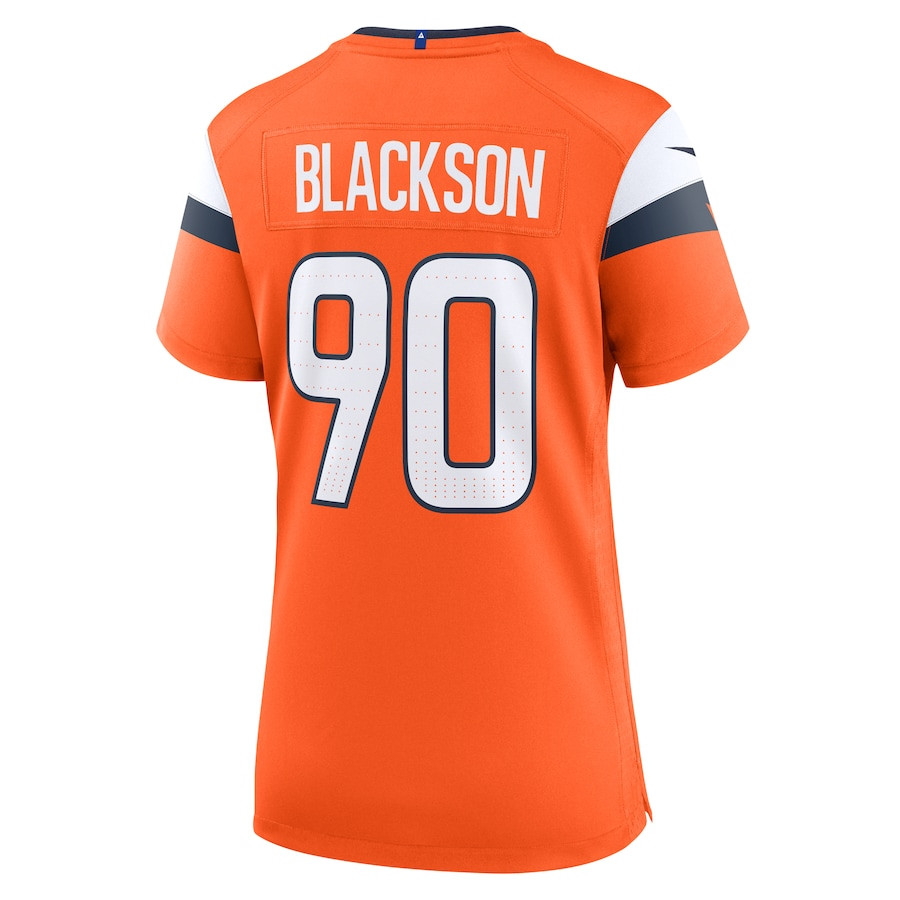 Angelo Blackson 90 Denver Broncos Women's Game Jersey - Orange JS1171 nicesnker - Image 3