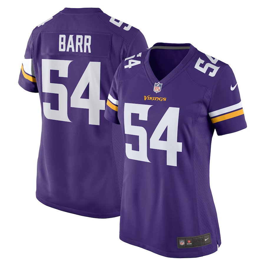Anthony Barr 54 Minnesota Vikings Game Women Jersey - Purple JS6819 nicesnker