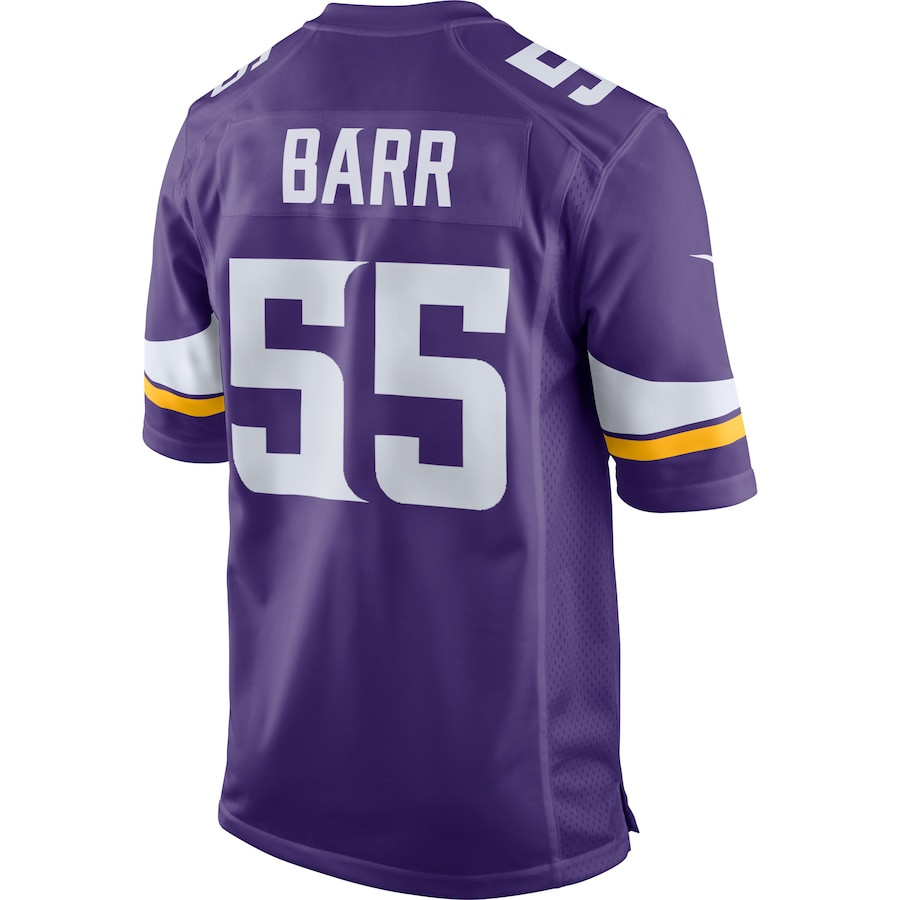 Anthony Barr 55 Minnesota Vikings Men Game Jersey - Purple JS5022 nicesnker - Image 3