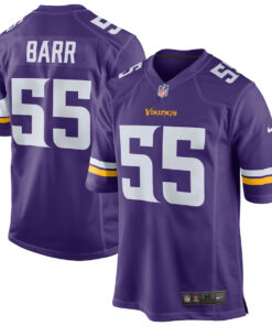 Anthony Barr 55 Minnesota Vikings Men Game Jersey - Purple JS5022 nicesnker