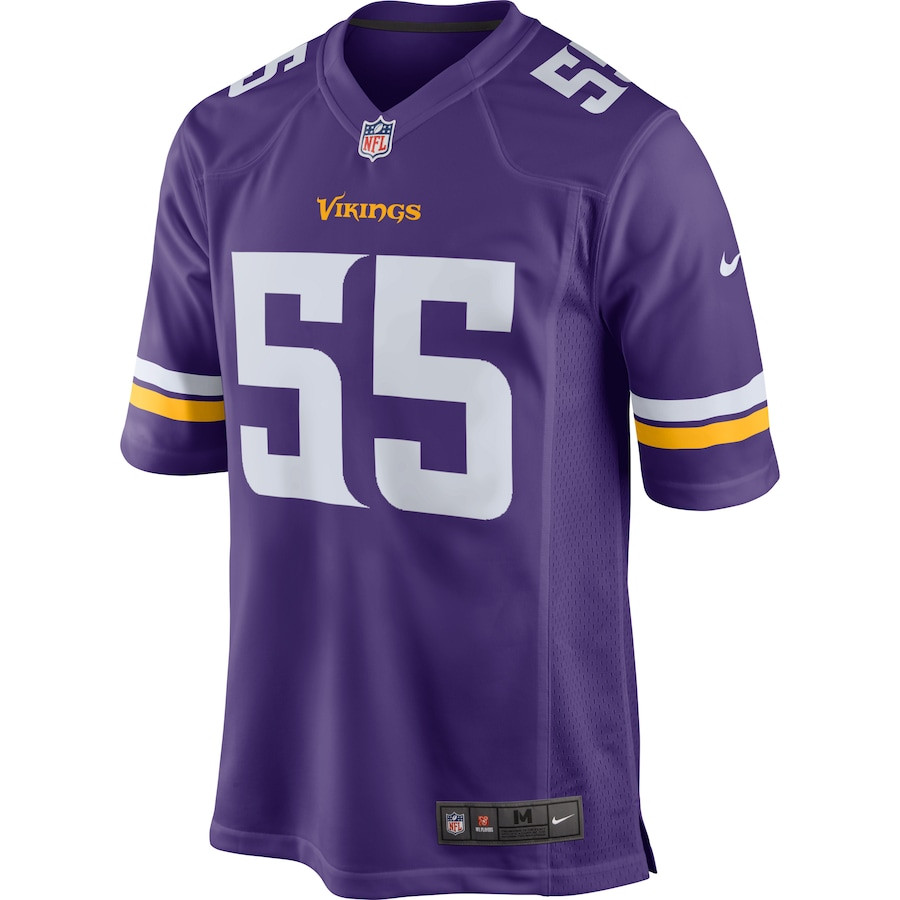 Anthony Barr 55 Minnesota Vikings Men Game Jersey - Purple JS5022 nicesnker - Image 2