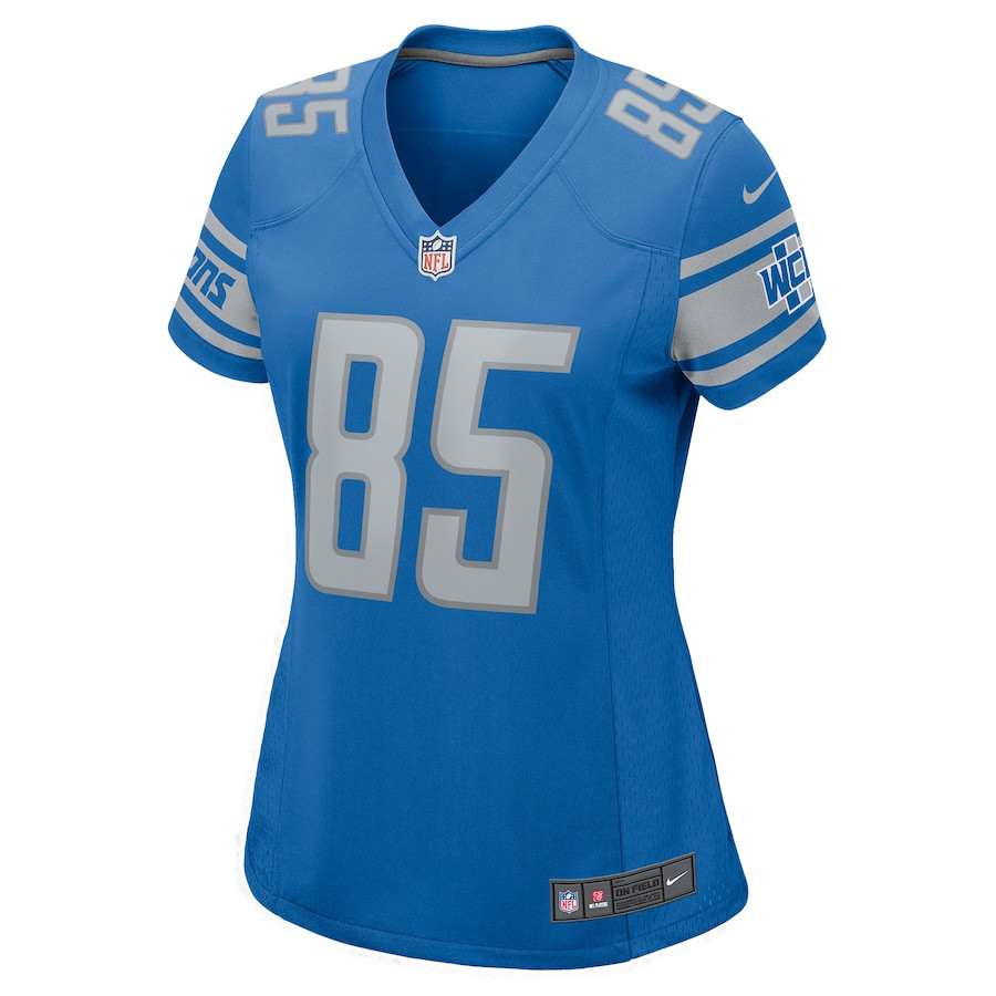 Anthony Firkser 85 Detroit Lions Game Women Jersey - Blue JS2506 nicesnker - Image 2