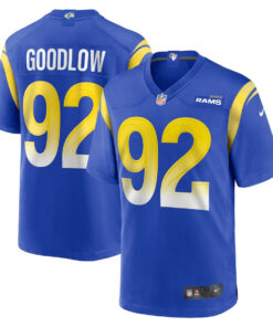 Anthony Goodlow 92 Los Angeles Rams Game Men Jersey - Royal JS6814 nicesnker