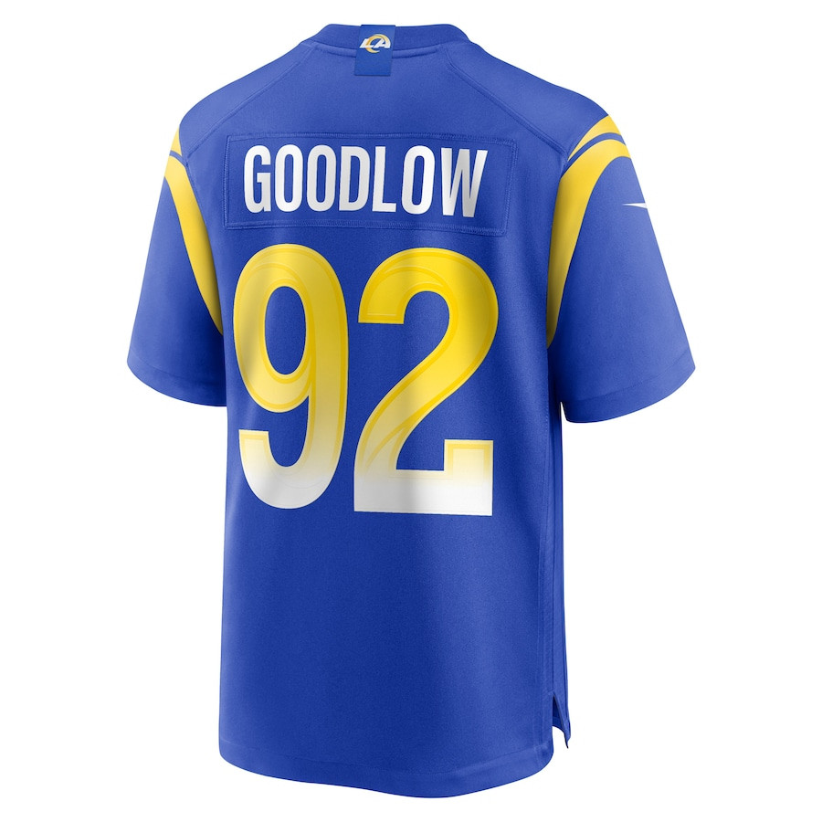 Anthony Goodlow 92 Los Angeles Rams Game Men Jersey - Royal JS6814 nicesnker - Image 3