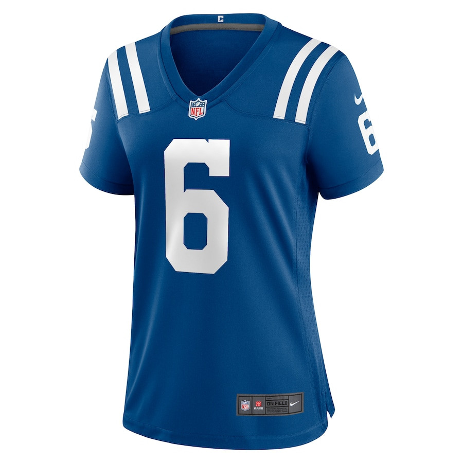 Anthony Gould 6 Indianapolis Colts Women's Game Jersey - Royal JS4117 nicesnker - Image 2