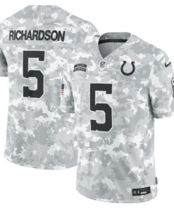 Anthony Richardson 5 Indianapolis Colts 2024 Salute to Service Limited Men Jersey - Arctic Camo JS2580 nicesnker